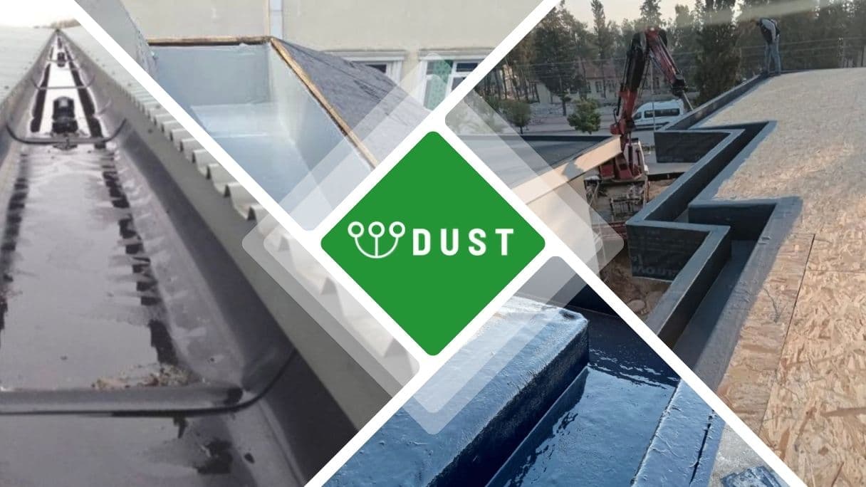 Endüstriyel çatı oluğu izolasyonu uygulaması İzmir Dust İzolasyon